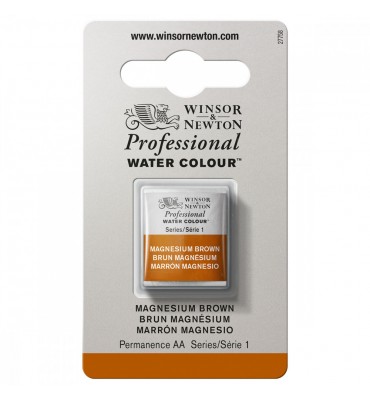 Tinta Aquarela Profissional Winsor & Newton Pastilha S1 381 Magnes Brown