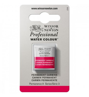 Tinta Aquarela Profissional Winsor & Newton Pastilha S3 479 Permanent Carmine