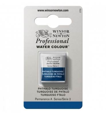 Tinta Aquarela Profissional Winsor & Newton Pastilha S2 526 Phthalo Turquoise
