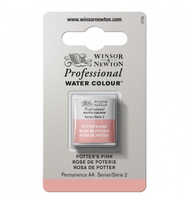 Tinta Aquarela Profissional Winsor & Newton Pastilha S2 537 Potter Pink