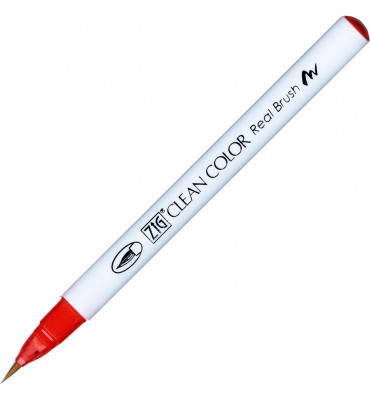 Caneta Zig Clean Color Real Brush Kuretake 022 Carmine Red