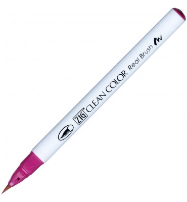 Caneta Zig Clean Color Real Brush Kuretake 027 Dark Pink 