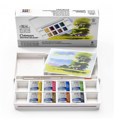 Estojo Tinta Aquarela Winsor & Newton Cotman Landscape