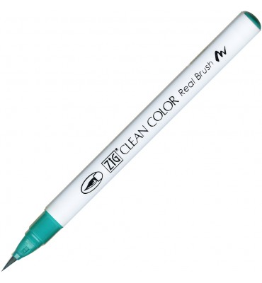 Caneta Zig Clean Color Real Brush Kuretake 042 Turquoise Green