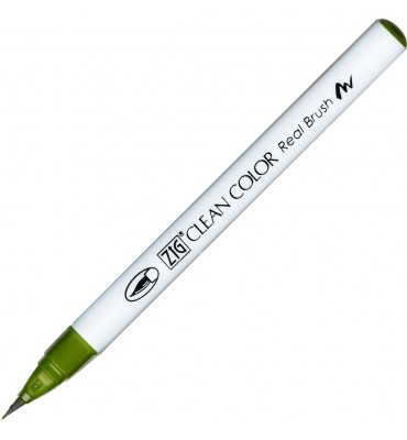 Caneta Zig Clean Color Real Brush Kuretake 043 Olive Green