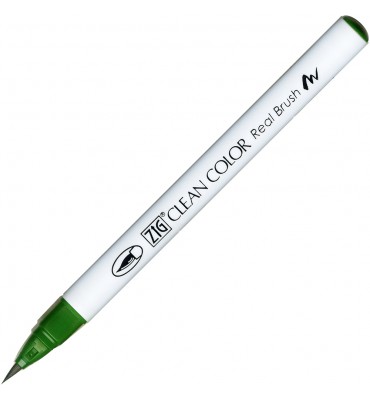 Caneta Zig Clean Color Real Brush Kuretake 044 Deep Green
