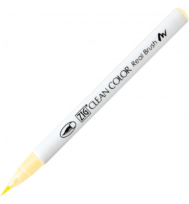 Caneta Zig Clean Color Real Brush Kuretake 055 Pale Yellow