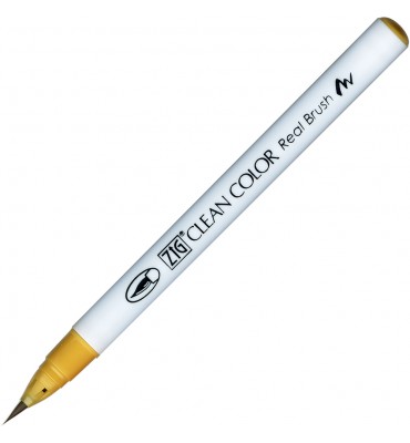 Caneta Zig Clean Color Real Brush Kuretake 067 Mustard