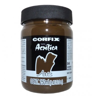 Tinta Acrílica 250ml Corfix Arts  084 Sombra Natural G1