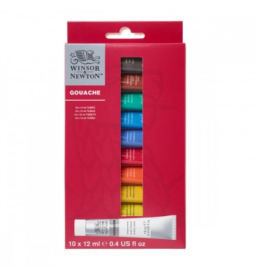 Tinta Winsor & Newton Guache 10 Cores 12ml