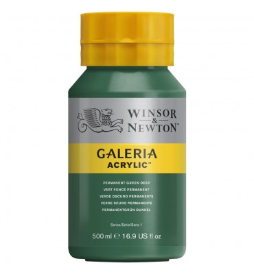 Tinta Acrílica Galeria W&N 482 Permanent Green Deep 500ml 