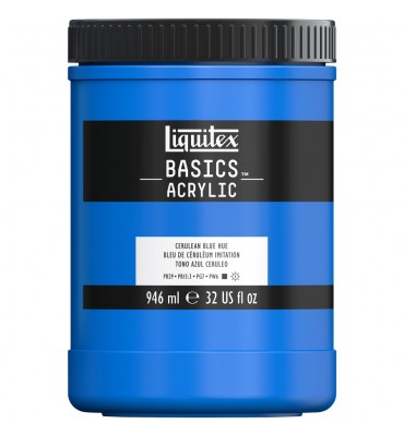 Tinta Acrílica Liquitex Basics 470 Cerulean Blue 946ml