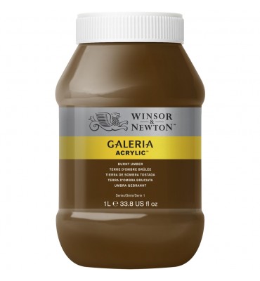 Tinta Acrílica Galeria W&N 076 Burnt Umber 1 LITRO