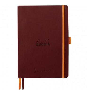 Bloco Goalbook Rhodia Capa Flexível Burgundy A5