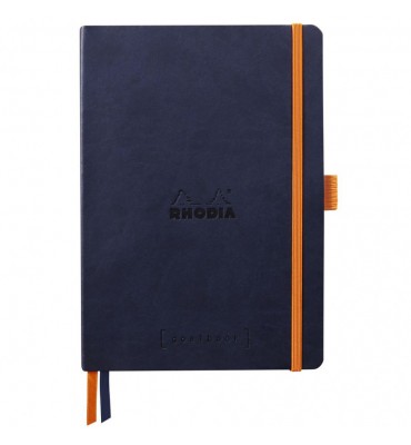 Bloco Goalbook Rhodia Capa Flexível Mid Night A5