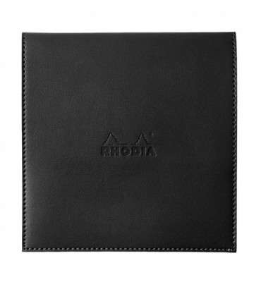Bloco de Notas Rhodia 14.5x14.5cm Boutique Capa de Couro Preto