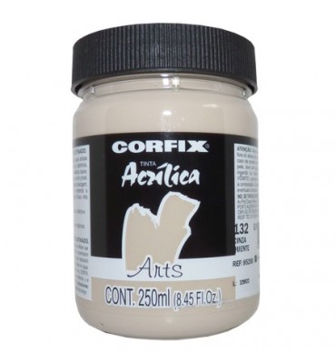 Tinta Acrílica 250ml Corfix Arts 132 Cinza Quente G1