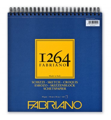 Bloco 1264 Sketch Fabriano 120 Folhas 30x30cm