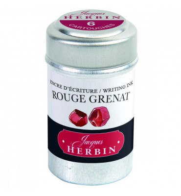 Tinta Cartucho Caneta Tinteiro Rouge Grenat Herbin