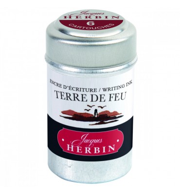 Tinta Cartucho Caneta Tinteiro Terre de Feu Herbin