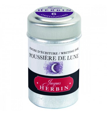 Tinta Cartucho Caneta Tinteiro Poussière de Lune Herbin