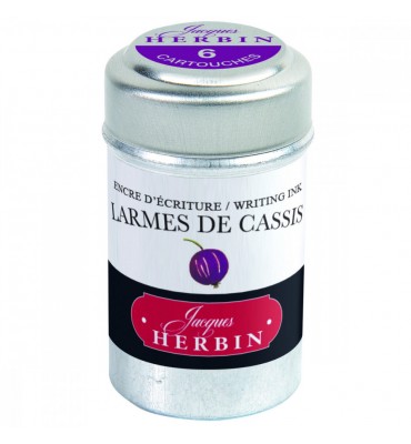 Tinta Cartucho Caneta Tinteiro Larme de Cassis Herbin