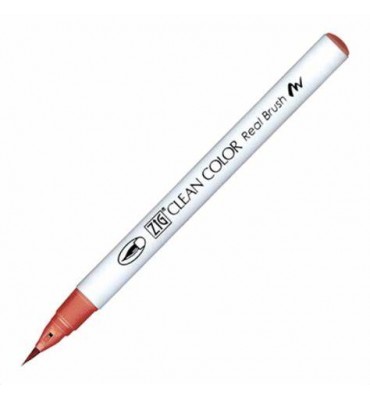 Caneta Zig Clean Color Real Brush Kuretake 208 Deep Vermillion