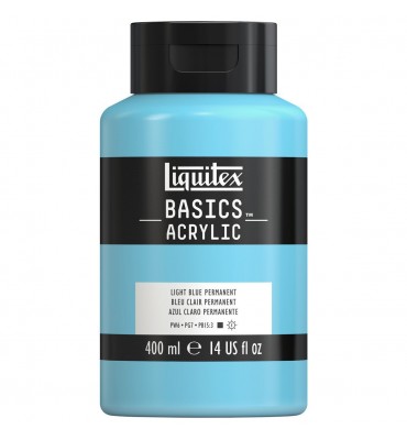 Tinta Acrílica Liquitex Basics 717 Light Blue Permanent 400ml