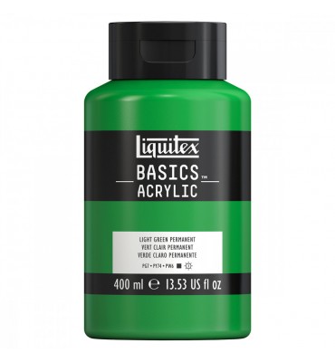 Tinta Acrílica Liquitex Basics 718 Light Green Permanent 400ml