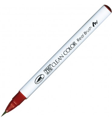 Caneta Zig Clean Color Real Brush Kuretake 260 Deep Red 