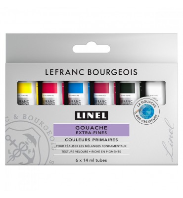Guache Linel Lefranc & Bourgeois 06 Cores 14ml