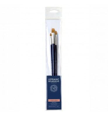 Kit de Pincéis Lefranc & Bourgeois C/3 Multi Técnicas 300236