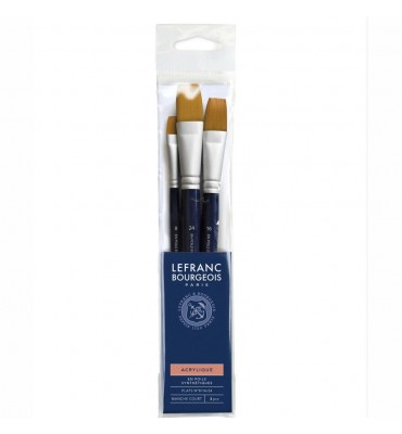 Kit Pincel Lefranc & Bourgeois C/3 Multi Técnicas
