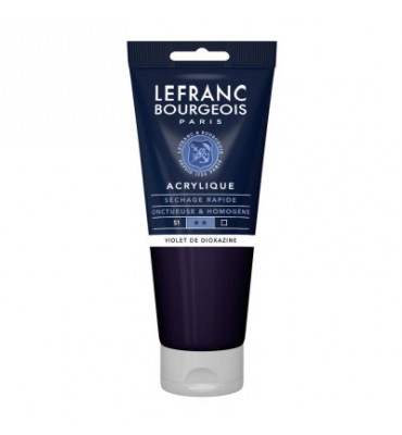  Tinta Acrílica Lefranc & Bourgeois 200ml 473 Dioxazine Violet