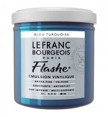 Tinta Flashe Turquoise Blue S1 Lefranc Bourgeois 125ml