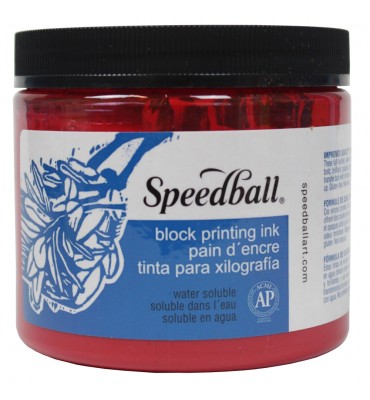 Tinta Para Xilogravura Speedball 470ml 3701 Vermelha 