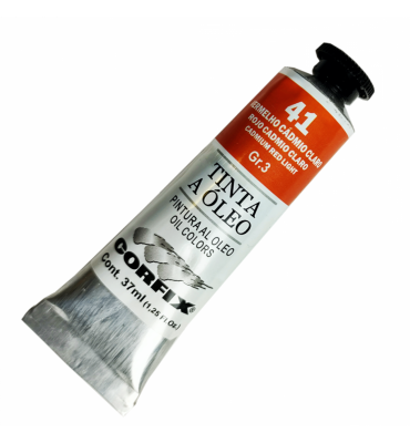 Tinta a Óleo Corfix 37ml 041 Vermelho Cád. Claro G3
