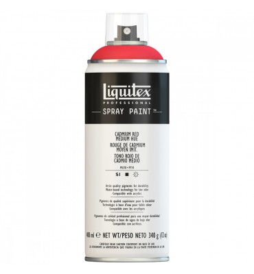 Tinta Spray Liquitex Acrílica 0151 Cadmium Red Medium Hue 400ml