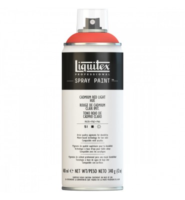 Tinta Spray Liquitex Acrílica 0510 Cadmium Red Light Hue 400ml