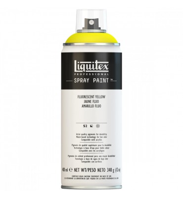 Tinta Spray Liquitex Acrílica 0981 Fluorescent Yellow 400ml