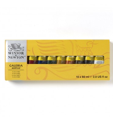 Kit Tinta Acrilica Galeria Winsor & Newton 10 Cores 60ml