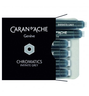 Cartucho Caneta Tinteiro Caran d’Ache Chromatics Infinite Grey C/6