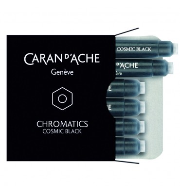 Cartucho Caneta Tinteiro Caran d’Ache Chromatics Cosmic Black 