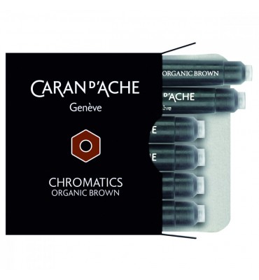 Cartucho Caneta Tinteiro Caran d’Ache Chromatics Organic Brown C/6