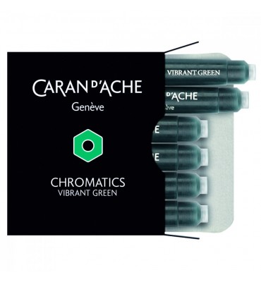 Cartucho Caneta Tinteiro Caran d’Ache Chromatics Vibrant Green C/6