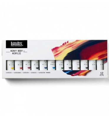 Estojo Tinta Acrílica Liquitex Heavy Body 59ml 12 Cores