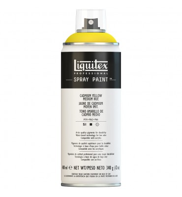 Tinta Spray Liquitex Acrílica 0830 Cadmium Yellow Medium Hue 400ml