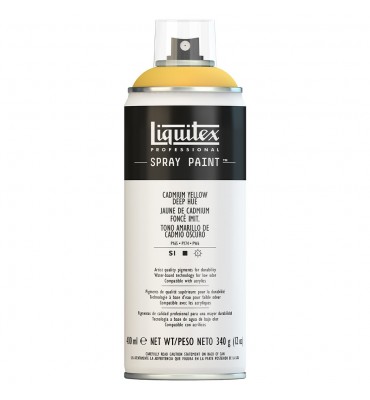 Tinta Spray Liquitex Acrílica 0163 Cadmium Yellow Deep Hue 400ml
