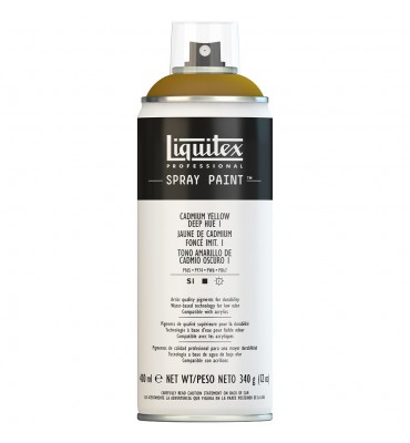 Tinta Spray Liquitex Acrílica 1163 Cadmium Yellow Deep Hue 1 400ml