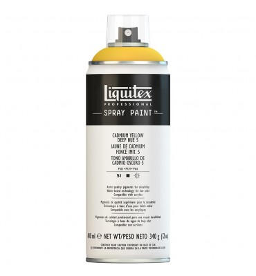 Tinta Spray Liquitex Acrílica 5163 Cadmium Yellow Deep Hue 5 400ml